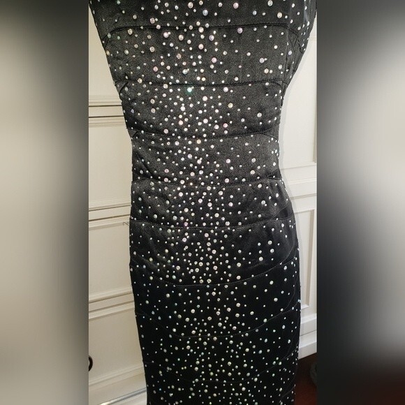 Forever 21 Black Embellished mini dress Size Small - Picture 2 of 6